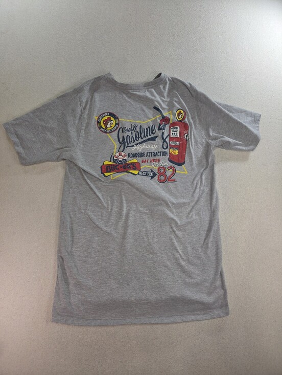 BUC-EE'S Other - Buc-ee's Shirt Mens M Gray Food & Gasoline Highway 82 Gas Station